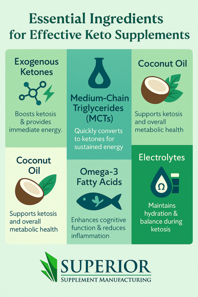 essential ingredients for keto products
