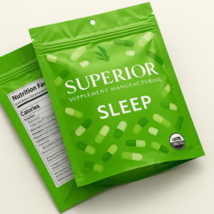 flat pill pouches supplement pacakging